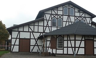 Stadthalle Warburg:. Die AfD hat das Gebäude für ihren Landesparteitag angemietet. - Privat