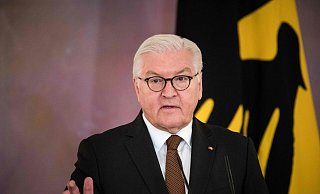 Bundespräsident Frank-Walter Steinmeier ist der amtierende Schützenkönig in Oldinghausen. - AFP