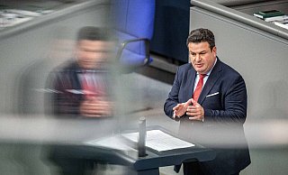 Hubertus Heil (SPD), Bundesminister für Arbeit und Soziales, im Deutschen Bundestag. - Michael Kappeler/dpa