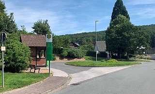 Bushaltestelle in Siebenstern: Ab September werden wieder alle Haltestellen im Ort angefahren. - Privat