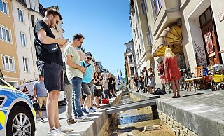 Der "Testlauf" der freigelegten Lutter - Barbara Franke
