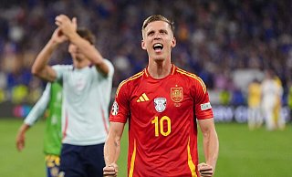 Hat bei dieser EM bislang drei Tore erzielt: Spaniens Dani Olmo. - Bradley Collyer/PA Wire/dpa