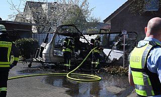 Vom Wohnwagen blieb kaum noch etwas übrig. - Jonas Damme