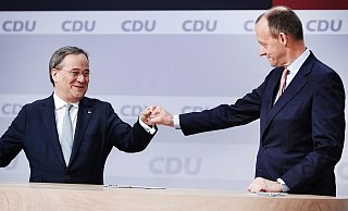 Armin Laschet setzt auf Friedrich Merz. - Picture Alliance/dpa