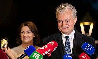 Gitanas Nauseda steht seit 2019 an der Spitze des größten Baltenstaats. - Mindaugas Kulbis/AP/dpa