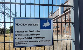 Das Schild vor dem Gelände des Energieversorgers. - Florian Weyand
