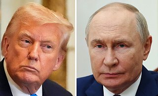 Bei dem Treffen in Alaska steht für beide Staatschefs viel auf dem Spiel. (Archivbild) - Mark Schiefelbein/Mihail Metzel/AP/Pool Sputnik Government via AP/dpa Bei dem Treffen in Alaska steht für beide Staatschefs viel auf dem Spiel. (Archivbild) - Mark Schiefelbein/Mihail Metzel/AP/Pool Sputnik Government via AP/dpa