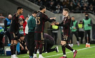 Wurde gegen Belgien ausgewechselt: Florian Wirtz (r). - Federico Gambarini/dpa