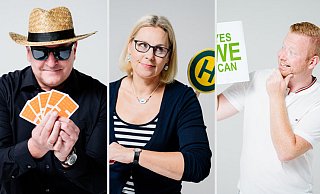 Bürgermeisterkandidaten beim Fotoshooting. - Besim Mazhiqi