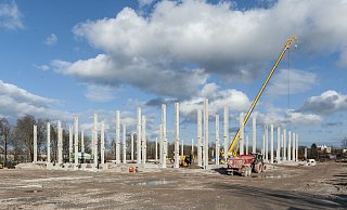 Zwischen Ostring und Teltower Straße in Oldentrup wird für Amazon ein neues Verteilzentrum gebaut. - Joerg Dieckmann