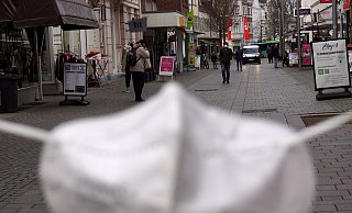 Corona macht beim Shopping in der Bünder Innenstadt wieder einmal ein Strich durch die Rechnung. - Niklas Krämer