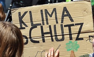 Vor der Demo für den Klimaschutz gab es einiges zu klären. - Franke