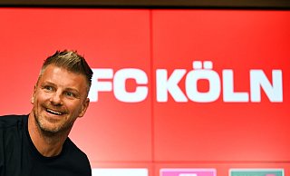 Lukas Kwasniok hat sich als neuer Cheftrainer des 1. FC Köln vorgestellt. - Federico Gambarini/dpa