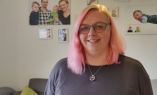 Sabrina Völtzke schildert ihre Erfahrungen während der Geburt. - Lena Kley