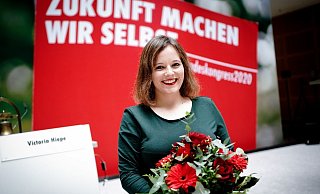 Die neue Juso-Bundesvorsitzende Jessica Rosenthal. - Foto: Kay Nietfeld/dpa