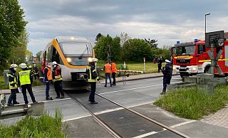 Eine männliche Person ist am frühen Abend von einem Zug der Eurobahn erfasst und tödlich verletzt worden. - Charlotte Mahncke