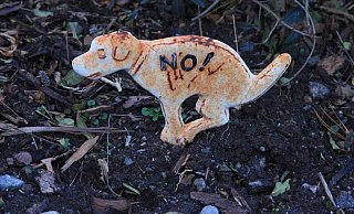 Bitte nicht hier! Während der Hundekot in den vergangenen Tagen in Herford für Unmut sorgte, ist die Situation in Hiddenhausen entspannter. - Annika Falk