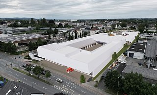 Eines der Riesen-Projekte, das die Stadt Bielefeld finanzieren muss: der Neubau der Hauptfeuerwache zwischen Eckendorfer und Herforder Straße. - Felix Brenneke/Stadt Bielefeld