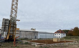Im Sommer fanden die esten Arbeiten für den Bau der Mehrfamilienhäuser an der Steinstraße statt. - Dirk Windmöller