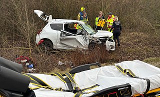 Für den 75-jähriger Fahrer dieses Autos kommt Anfang Februar an der der Landstraße 776 jede Hilfe zu spät. - Ralph Meyer