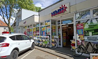 Insolvent: Die Kodi-Filiale an der Brockhäger Straße in Gütersloh hat mit dem Abverkauf der Ware begonnen. - Philipp Kersten