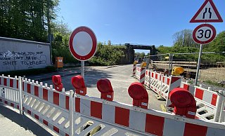 Die Koblenzer Straße am Montagmittag kurz vor der Freigabe. - Dirk Windmöller