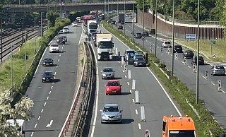 Ein kleiner Unfall hatte auf dem OWD große Auswirkung auf den Verkehrsfluss. - Jörg Dieckmann