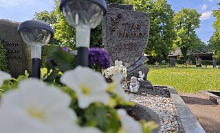 Das Grab des 2003 ermordeten Tino Werner aus Bad Driburg. Er wurde nur 29 Jahre alt. - Svenja Ludwig