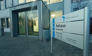 Das Rathaus in Kirchlengern wurde zur Wahlkampfarena. - Sven Hauhart