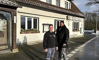 Martin Engel (l.) und Mario Funke wollen im März "The Butchers Beef Club" eröffnen. - Max Maschmann