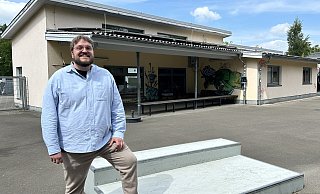 Die Skateranlage ist das Herzstück des Jugendcafés an der Weserstraße. Einrichtungsleiter Nick Stucke hat dort auch das große Geburtstagsfest geplant. - Nicole Sielermann