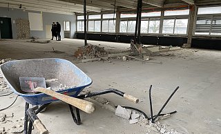 Der Bauteil C der Städtischen Realschule während der Bauarbeiten. Diese sind mittlerweile abgeschlossen. - Dirk Windmöller