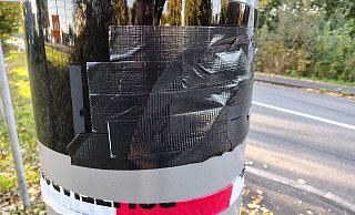 Unbekannte hatten den Blitzer ein drittes Mal zerstört. Nun funktioniert er wieder. - Jan-Henrik Gerdener