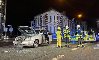 Die Turnerstraße in Bielefeld ist aufgrund des Einsatzes voll gesperrt. - Paul Brinkmann