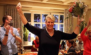 Susanne Rutenkröger freut sich über ihren Sieg. - Björn Kenter