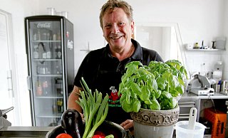 Hat ein neues Konzept, nicht nur für die Corona-Zeit: Rüdiger Paul vom Catering-Service „La Cuccina". - Birgit Guhlke