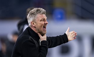 Lukas Kwasniok, Trainer des SC Paderborn, soll in der Kabine deutliche Worte gefunden haben. - picture alliance/dpa