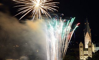 Das Feuerwerk am Abend des zweiten Libori-Sonntags zählt zu den großen Attraktionen der Festwoche. - Archivfoto: Reinhard Rohlf