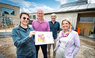 Stellen das "Helli"-Projekt vor: (v.l.) ISB-Projektleiterin Sandra Husemann, Dezernent Ingo Nürnberger, Stefan Nowak (Crayen, Bergedieck, Klasing) und Andrea Steinberg (Büro für Sozialplanung). - Barbara Franke