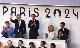 Emmanuel Macron ist nach dem Ende von Olympia leicht nostalgisch. - Jan Woitas/dpa