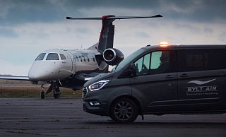 Am Sylter Flughafen in Westerland waren auch vor dem Deal schon Jets der PAD Aviation zu Gast. - PAD Aviation