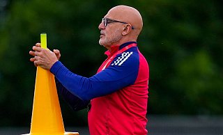 Er hat große Lust auf das Endspiel: Spaniens Cheftrainer Luis de la Fuente. - Manu Fernandez/AP/dpa