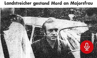 Der Obdachlose Walter M. (mitte) bei seiner Verhaftung im Herbst 1969. - NW-Archiv: Burkamp