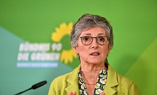 Die Grünen-Fraktionsvorsitzende Britta Haßelmann setzt sich für die Kindergrundsicherung ein. - Martin Schutt/dpa