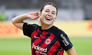 Frankfurter Matchwinnerin gegen Sparta Prag: Barbara Dunst. - Jürgen Kessler/dpa