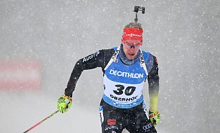 Johannes Kühn aus Deutschland in Aktion auf der Strecke. - Hendrik Schmidt/dpa-Zentralbild/dpa
