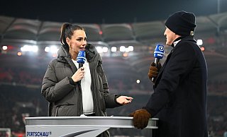 ARD-Moderatorin Esther Sedlaczek und Experte Bastian Schweinsteiger plaudern auch über Babys. - Tom Weller/dpa