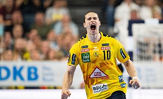 Juri Knorr trägt ein letztes Mal das Trikot der Rhein-Neckar Löwen. - Marius Becker/dpa