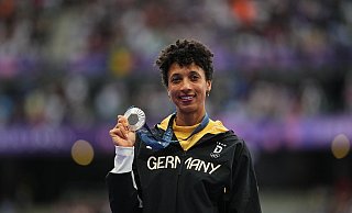 Malaika Mihambo gewann Silber bei Olympia. - Michael Kappeler/dpa