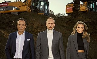 Arbeiten jetzt zusammen: Thomas Hagedorn, Christian Hülsewig und Sophia Thomalla (v.l.). Gemeinsam wollen sie mit Schotter Geld verdienen. Mehr lesen...